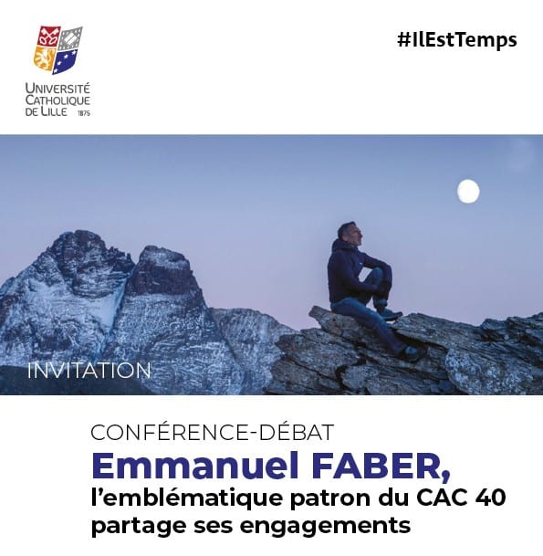 Emmanuel Faber conférence-débat à l'Université catholique de Lille