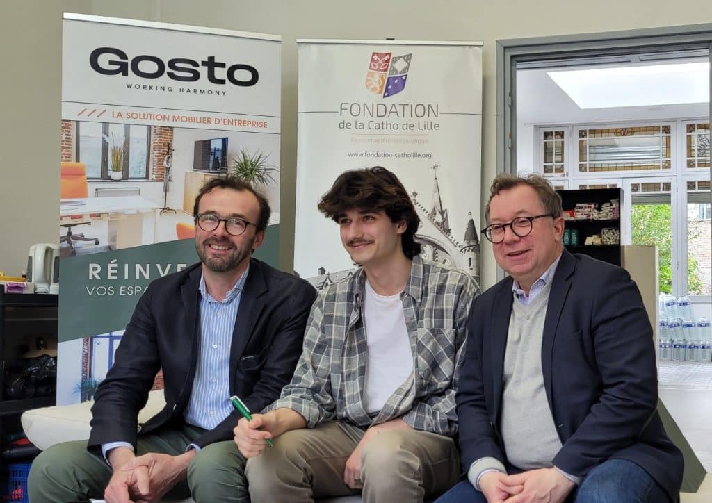 Signature de la convention entre GOSTO et la Fondation de la Catho de Lille à la fédépicerie